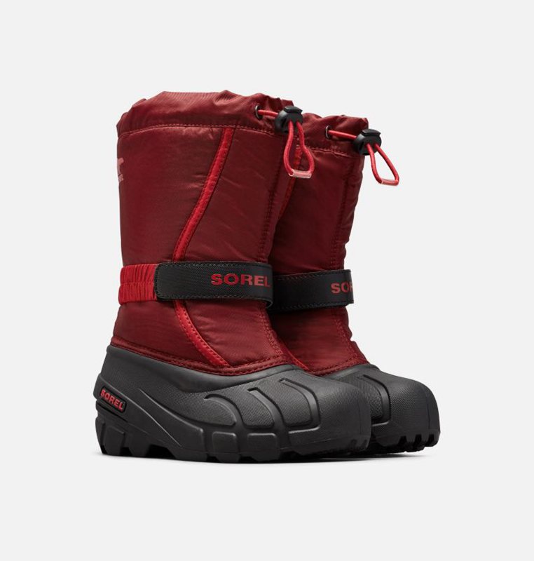 Sorel Childrens Flurry™ - Kids Snow Boots Red/Black - 037821VUR